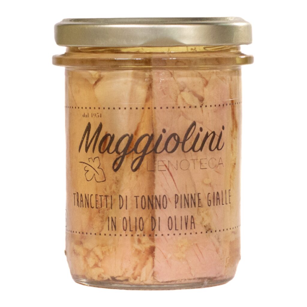 EComm EnoMagg 9880   MANCETTI DI TONNO PINNE GIALLE IN OLIO DI OLIVA