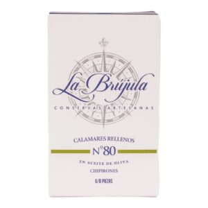 Ecomm Enomagg 0027  La Brigida Conse Calamares Rellenos En Aceite De Oliva Chipirones 68 Piezas