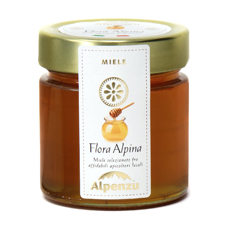 alpenzu MIELE DI FLORA ALPINA ITALIANO 300 G.