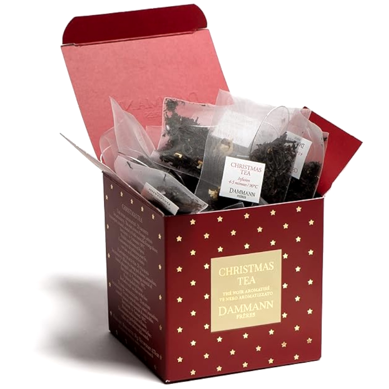 dammann TÈ NERO CHRISTMAS TEA 25 BUSTINE CRISTAL