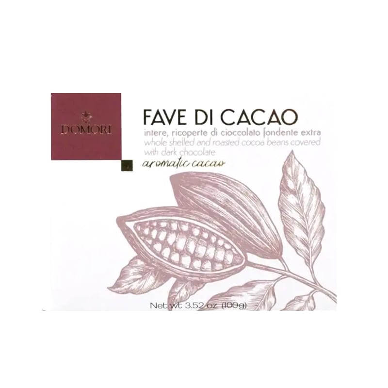 domori Fave di cacao ricoperte di cioccolato fondente