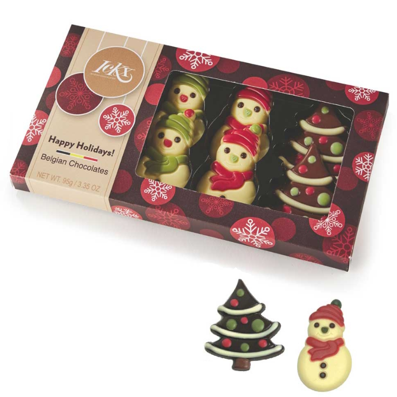 Ickx Chocolatier alberelli pupazzi
