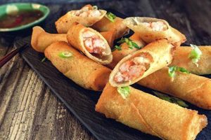 Involtini fritti ai gamberi