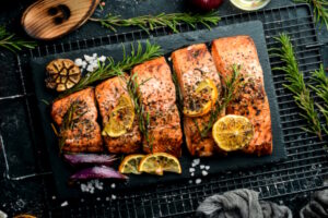 Salmone grigliato pesce