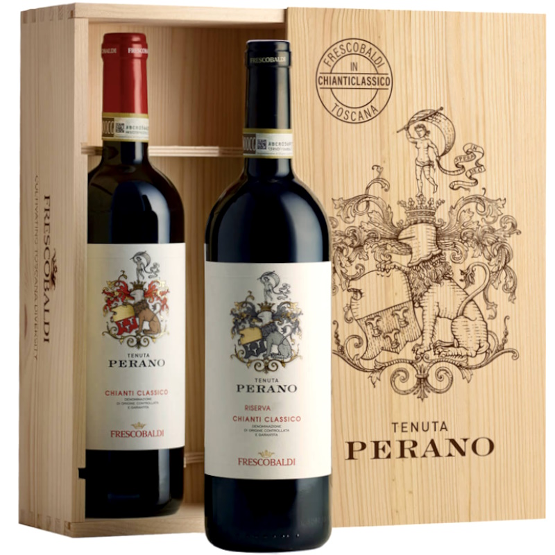 frescobaldi cofanetto perano 2 bott