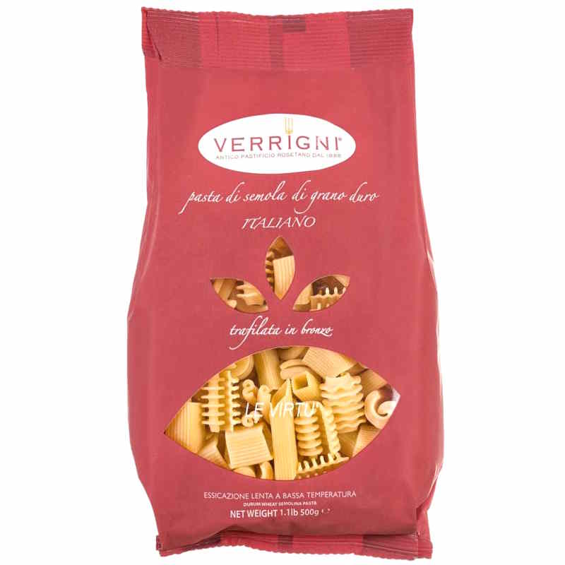 Le Virtù Pasta Mista di Semola di Grano Duro (500 gr) Verrigni